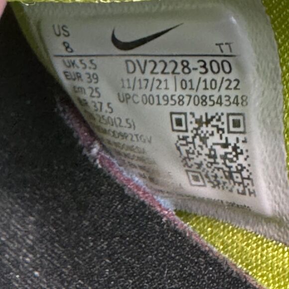 Nike Air Presto Shoes Womens Size 8 Volt Neon Yellow Black Running DV2228-300 - Picture 10 of 12